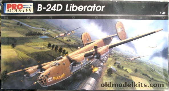 Monogram 1/48 B-24D Liberator Pro Modeler - Ploesti 'Suzy Q' and 'Teggie Ann', 5932 plastic model kit